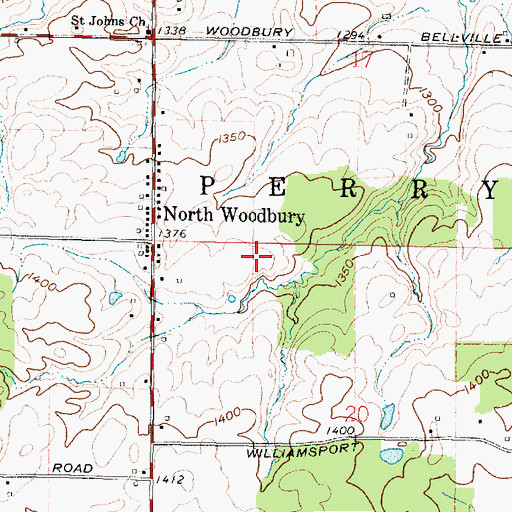 Topographic Map of Township of Perry, OH