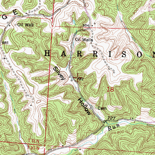 Topographic Map of Township of Harrison, OH