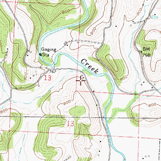 Topographic Map of Township of Jackson, OH
