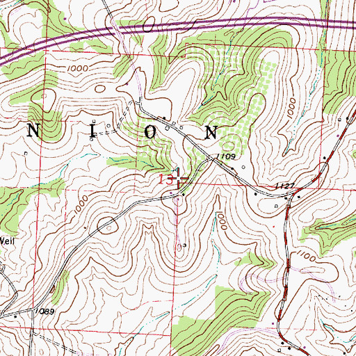 Topographic Map of Township of Union, OH