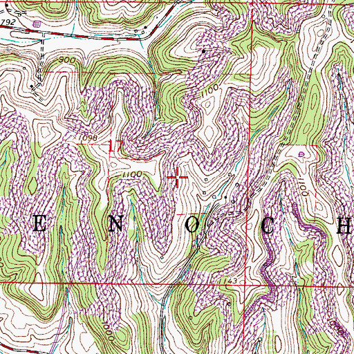 Topographic Map of Township of Enoch, OH