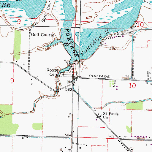 Topographic Map of Township of Salem, OH