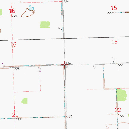 Topographic Map of Township of Jackson, OH