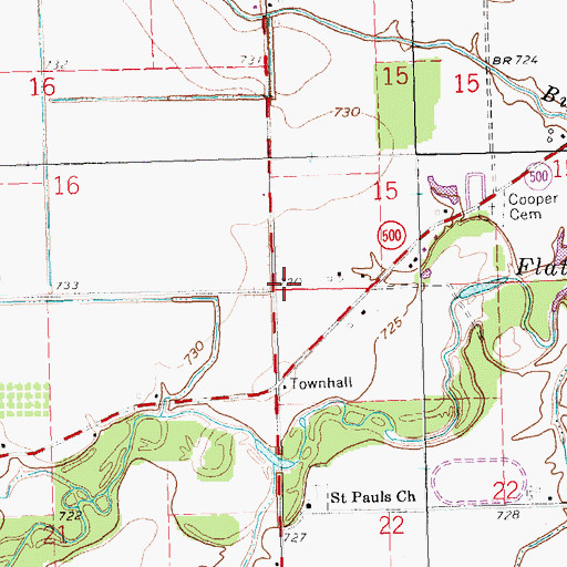 Topographic Map of Township of Paulding, OH