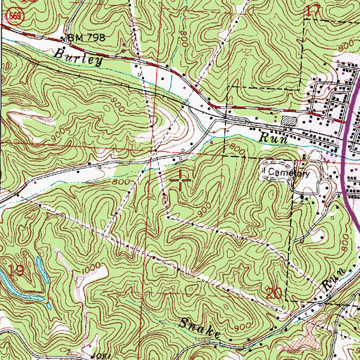 Topographic Map of Township of Harrison, OH