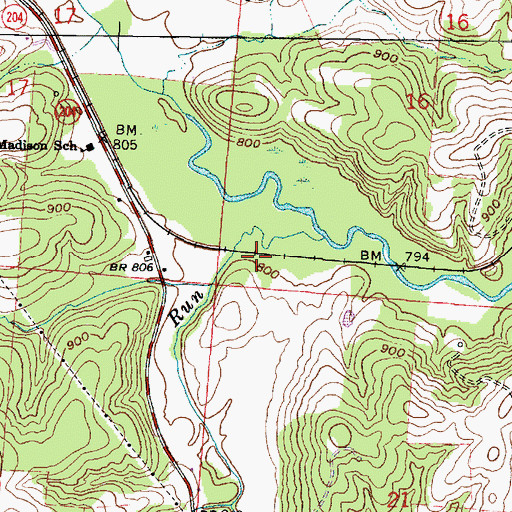 Topographic Map of Township of Madison, OH