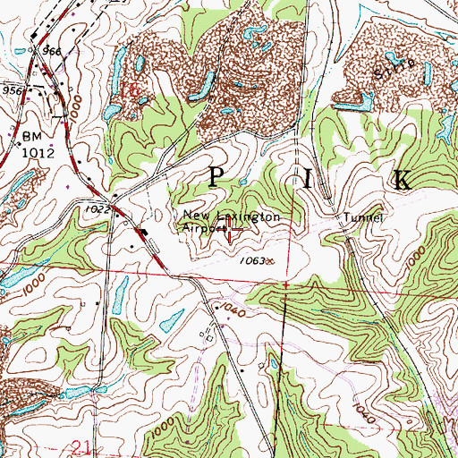 Topographic Map of Township of Pike, OH