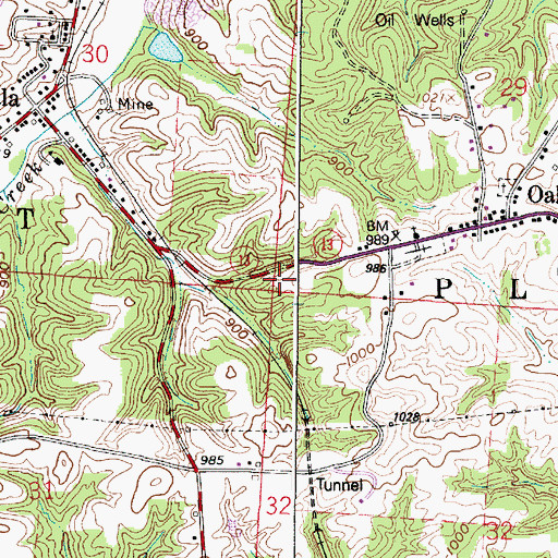 Topographic Map of Township of Pleasant, OH