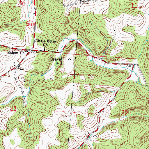 Topographic Map of Township of Marion, OH