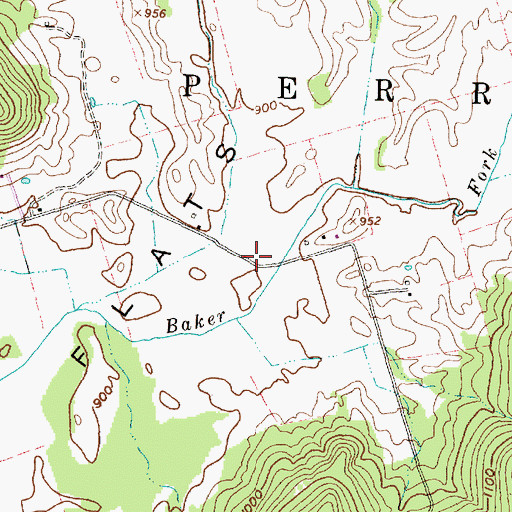 Topographic Map of Township of Perry, OH