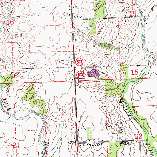 Topographic Map of Township of Harrison, OH