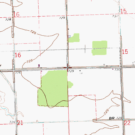 Topographic Map of Township of Palmer, OH