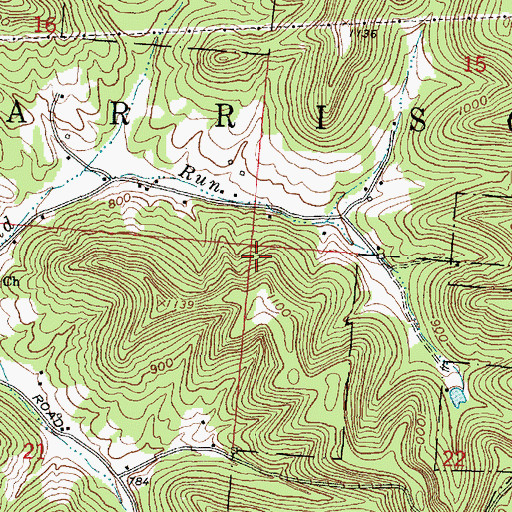 Topographic Map of Township of Harrison, OH