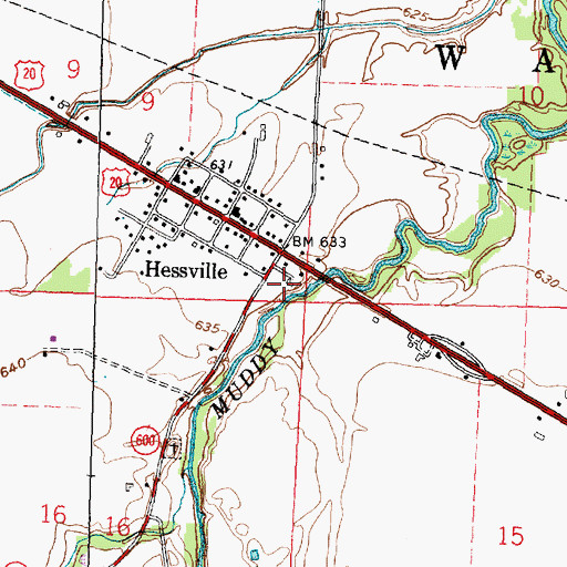 Topographic Map of Township of Washington, OH