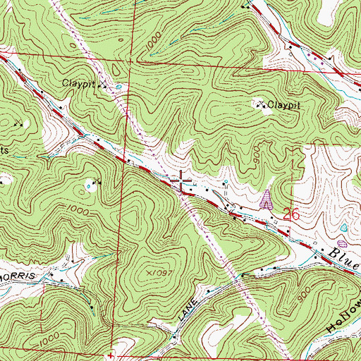 Topographic Map of Township of Jefferson, OH