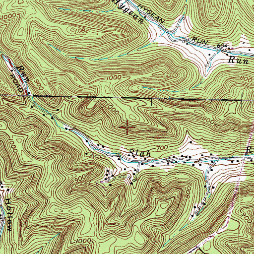 Topographic Map of Township of Washington, OH