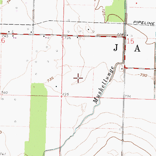 Topographic Map of Township of Jackson, OH