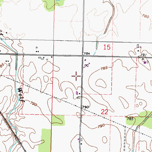 Topographic Map of Township of Loudon, OH