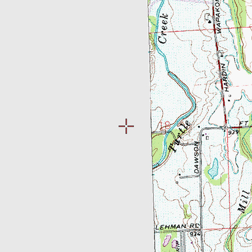 Topographic Map of Township of Washington, OH