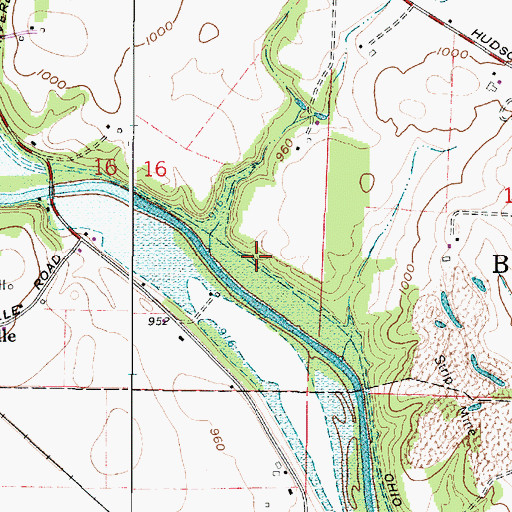 Topographic Map of Township of Bethlehem, OH