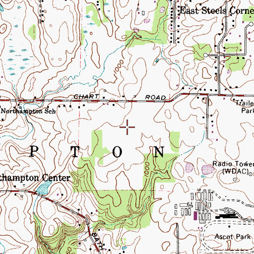 Topographic Map of Township of Northampton (historical), OH
