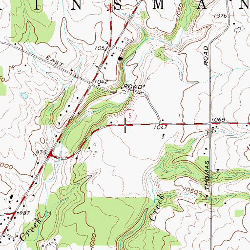 Topographic Map of Township of Kinsman, OH