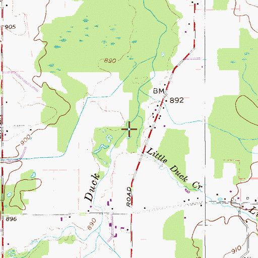 Topographic Map of Township of Warren, OH