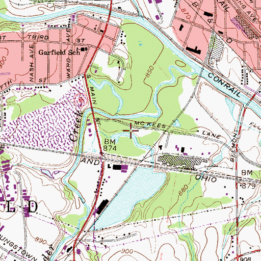 Topographic Map of Township of Weathersfield, OH