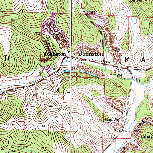 Topographic Map of Township of Fairfield, OH