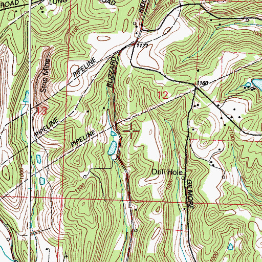 Topographic Map of Township of Rush, OH