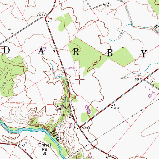 Topographic Map of Township of Darby, OH