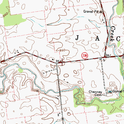Topographic Map of Township of Jackson, OH