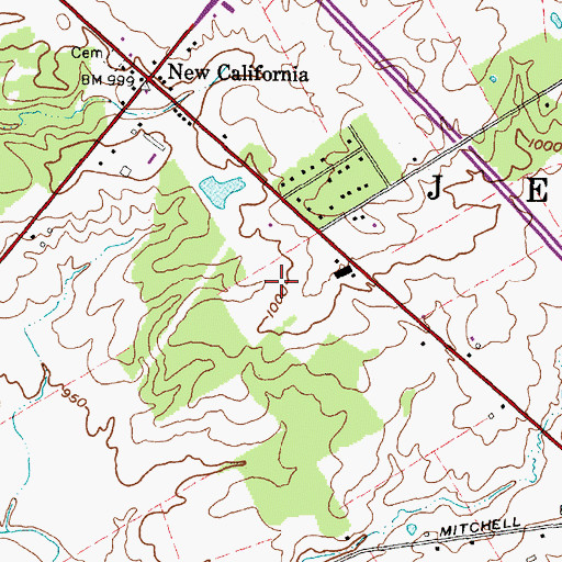 Topographic Map of Township of Jerome, OH