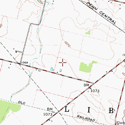 Topographic Map of Township of Liberty, OH