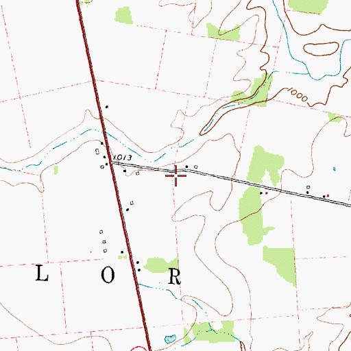 Topographic Map of Township of Taylor, OH