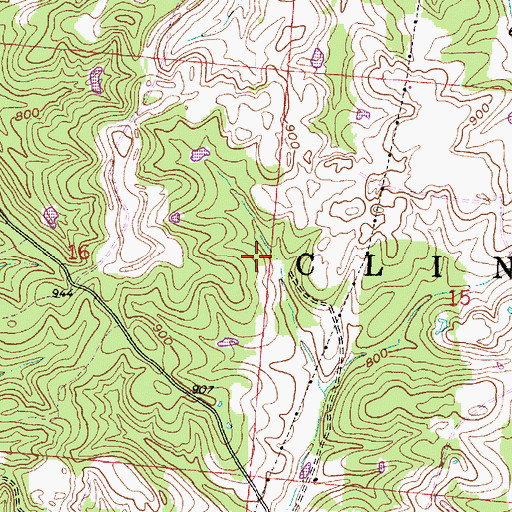 Topographic Map of Township of Clinton, OH
