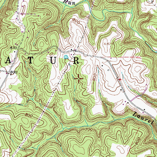 Topographic Map of Township of Decatur, OH