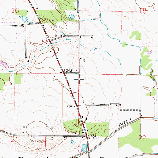 Topographic Map of Township of Baughman, OH