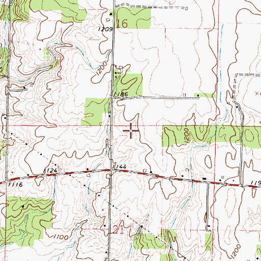 Topographic Map of Township of Plain, OH