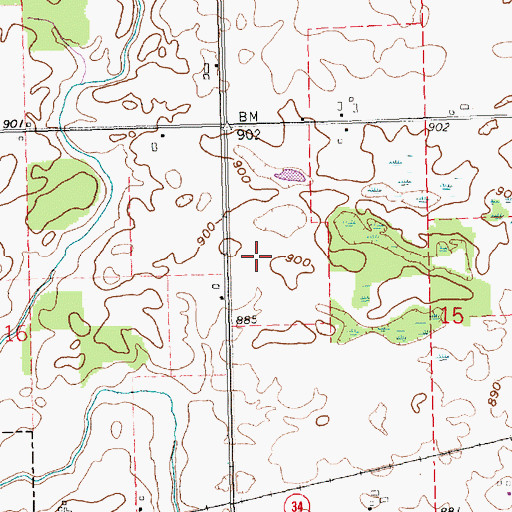 Topographic Map of Township of Florence, OH