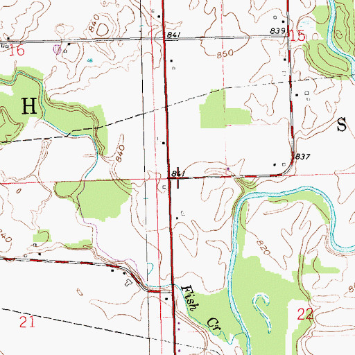 Topographic Map of Township of Saint Joseph, OH