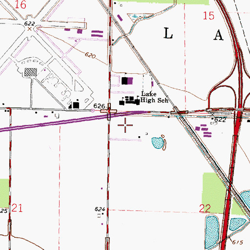 Topographic Map of Township of Lake, OH
