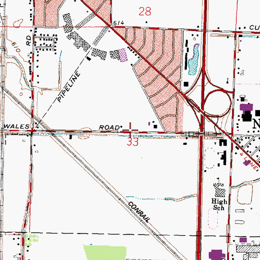 Topographic Map of City of Northwood, OH