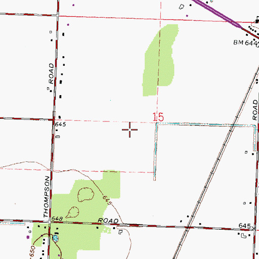 Topographic Map of Township of Perrysburg, OH