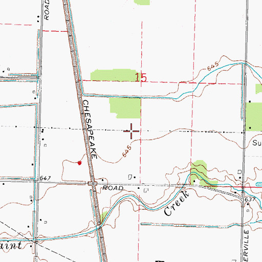 Topographic Map of Township of Troy, OH