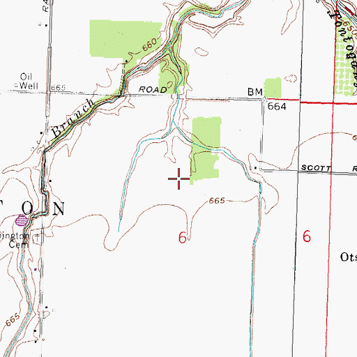 Topographic Map of Township of Washington, OH