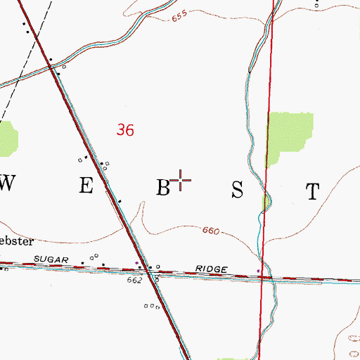 Topographic Map of Township of Webster, OH