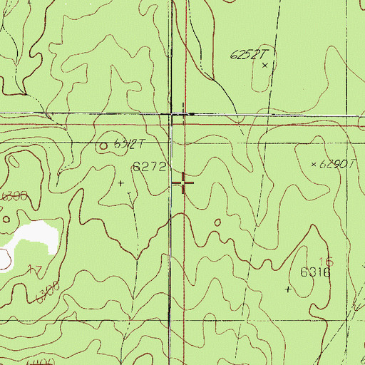 Topographic Map of Sand Hills, AZ