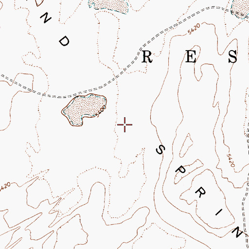 Topographic Map of Sand Springs Mesa, AZ