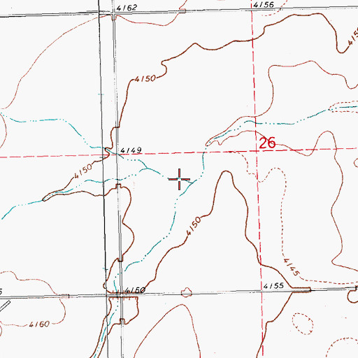Topographic Map of Adobe Draw, OK